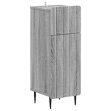 2 Piece Bathroom Cabinet Set ZWOLLE Grey Sonoma Engineered Wood 3418005