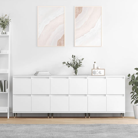 Sideboards 3 pcs White Engineered Wood 3190189