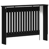 Radiator Cover Black Oak 112 x 19 x 81.5 cm Engineered Wood 884113