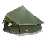 Tipi Tent Olive Green 300 x 300 x 200 cm Polyester and Steel 42029026