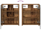 Bathroom Cabinet Set 3 pcs 100 x 10.5 x 50 cm Engineered wood 3403686