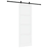 Sliding Door ORKDAL White 83 x 232 cm Solid Pine Wood 3333481