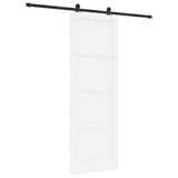 Sliding Door Manual ORKDAL White and black 83 x 232 cm 3333481