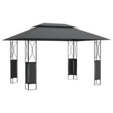 Gazebo with Roof Anthracite 400x300x270 cm Steel 360142