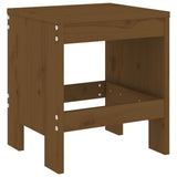 Garden Dining Set Honey Brown Solid Pine Wood Large Seats Many 3157724