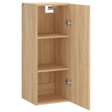 Wall Mounted Cabinet Sonoma Oak 34.5x34x90 cm Engineered Wood 834997