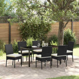 Garden Dining Set 7 pcs Cream Powder-Coated Steel 3379223