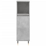 ZNTS 3 Piece Bathroom Cabinet Set Concrete Grey Engineered Wood 3187785