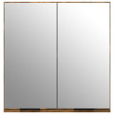 Bathroom Mirror Cabinet Smoked Oak 64x20x67 cm 817066
