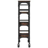 Kitchen Trolley Brown Oak 53x20x76 cm Engineered Wood 842355
