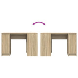 Desk Sonoma Oak 120x42x76 cm Engineered Wood 861816