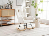 Rocking Chair Rocker Chair Single Recliner Casual Lounger Lounge Chair Cushion for Living Room N605P181515W