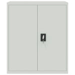 ZNTS File Cabinet Light Grey 90x40x105 cm Steel 339737