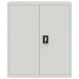 ZNTS File Cabinet Light Grey 90x40x105 cm Steel 339737