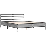 Bed Frame without Mattress Grey Sonoma 150x200 cm King Size 3280050