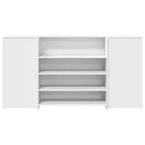 ZNTS Reception Desk White 200x50x103.5 cm Engineered Wood 3324178