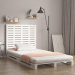 ZNTS Wall Headboard White 106x3x91.5 cm Solid Wood Pine 824664