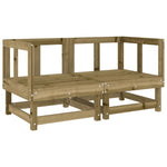 ZNTS 11 Piece Garden Lounge Set Impregnated Wood Pine 3186416