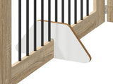 Dog Gate with Stands 6 pcs Sonoma Oak 100 x 60 cm 892122