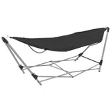 Hammock with Foldable Stand Black 44365