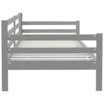 Day Bed without Mattress Grey Solid Wood Pine 90x200cm 806937