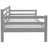 Day Bed without Mattress Grey Solid Wood Pine 90x200cm 806937