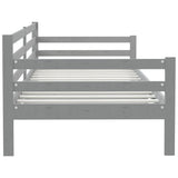 Day Bed without Mattress Grey Solid Wood Pine 90x200cm 806937