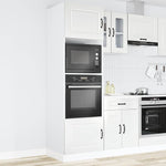 Oven Cabinets 2 pcs Kalmar Gloss White Engineered Wood 3315033