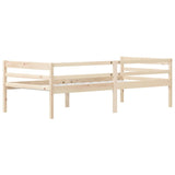 Bed Frame without Mattress Solid Pinewood 90x200 cm 322051