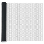 ZNTS Fence Posts 22 pcs U-Channel Grey 140 cm Steel, Hexagon Fence Grey 1,4x100 m Steel 3336937