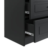Bedside Cabinet Black 62 x 34.5 x 44.5 cm Engineered Wood 895696