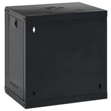 Network Cabinet with Storage Black 53 x 45 x 60 cm Steel 42017655