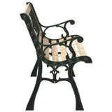 Garden Bench with Cushion Brown 116 x 54 x 73 cm Wood 319570