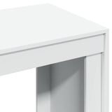 ZNTS Office Desk White 123.5x73.5x75 cm Engineered Wood 847982