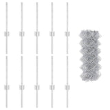 Fence and Post Silver 0.4 x 10 m Steel 3336293