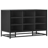 Shoe Bench Black 84x40x53.5 cm Engineered Wood and Metal 849229