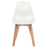 Dining Chairs 2 pcs White Plastic 244771