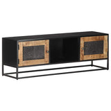 323148 TV Cabinet 120x30x40 cm Rough Mango Wood