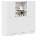 3 Piece Kitchen Cabinet Set White Engineered Wood 3324151