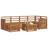 Sectional Sofa Set 7 pcs Natural Solid Acacia Wood 3375124