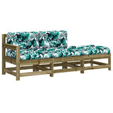 3 Piece Garden Lounge Set with Cushions Impregnated Wood Pine 825603