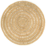 Handmade Rug Braided Jute 210 cm 343612