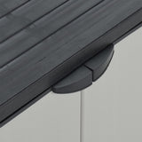 340987 Garden Waste Cabinet Grey and Black 68x40x85 cm PP