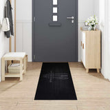Kitchen Rug Black 300 x 60 cm Velvet 42013430