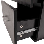 ZNTS Seven Piece Bathroom Furniture and Basin Set Black 272231