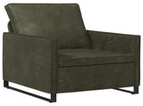 Sofa Set 2 pcs Army Green Faux Suede Fabric 3433129