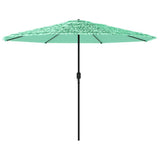Garden Parasol with Steel Pole Green 388x388x248 cm 4005115