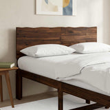 Live Edge Headboard ROSTOCK Dark Brown 150 cm Solid Acacia Wood 903221