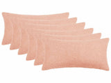 Cushion Cover 6 pcs HEERLEN Pink 50 x 75 cm Boucl 911666