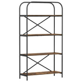 Bookshelf Smoked Oak 80 x 30 x 146 cm Engineered wood 879841